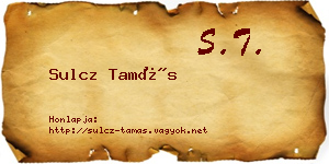 Sulcz Tamás névjegykártya